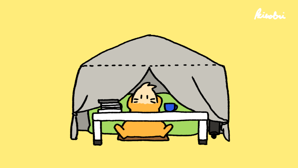 室内用テントで快適部屋 エアコンが設置できなくても暖か 音楽との道ゆき